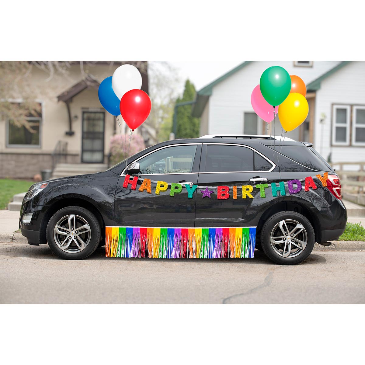 Rainbow Birthday Car Parade Decoration Kit