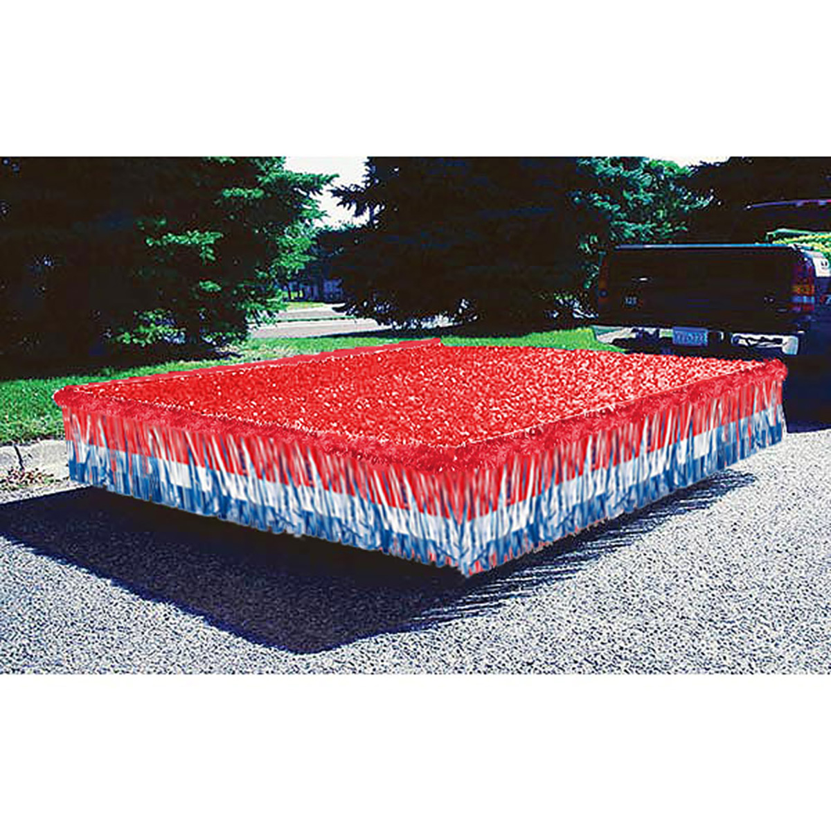 Red, White, and Blue Vinyl Trailer Parade Float Decorating Kit | Parade  Float Supplies Now