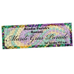 Mardi Gras Fantastic Beads Custom Banners